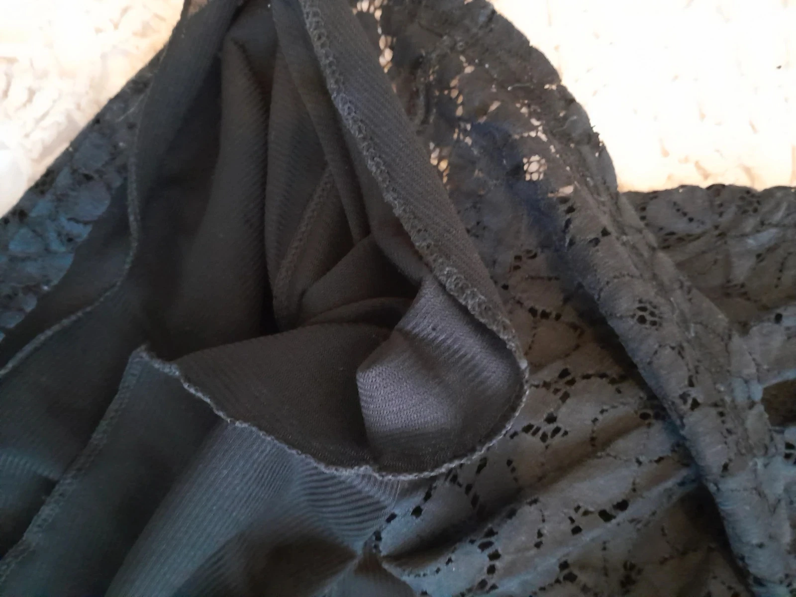 Blusa preta, renda e strass, Tamanho 38/40 – photo 11